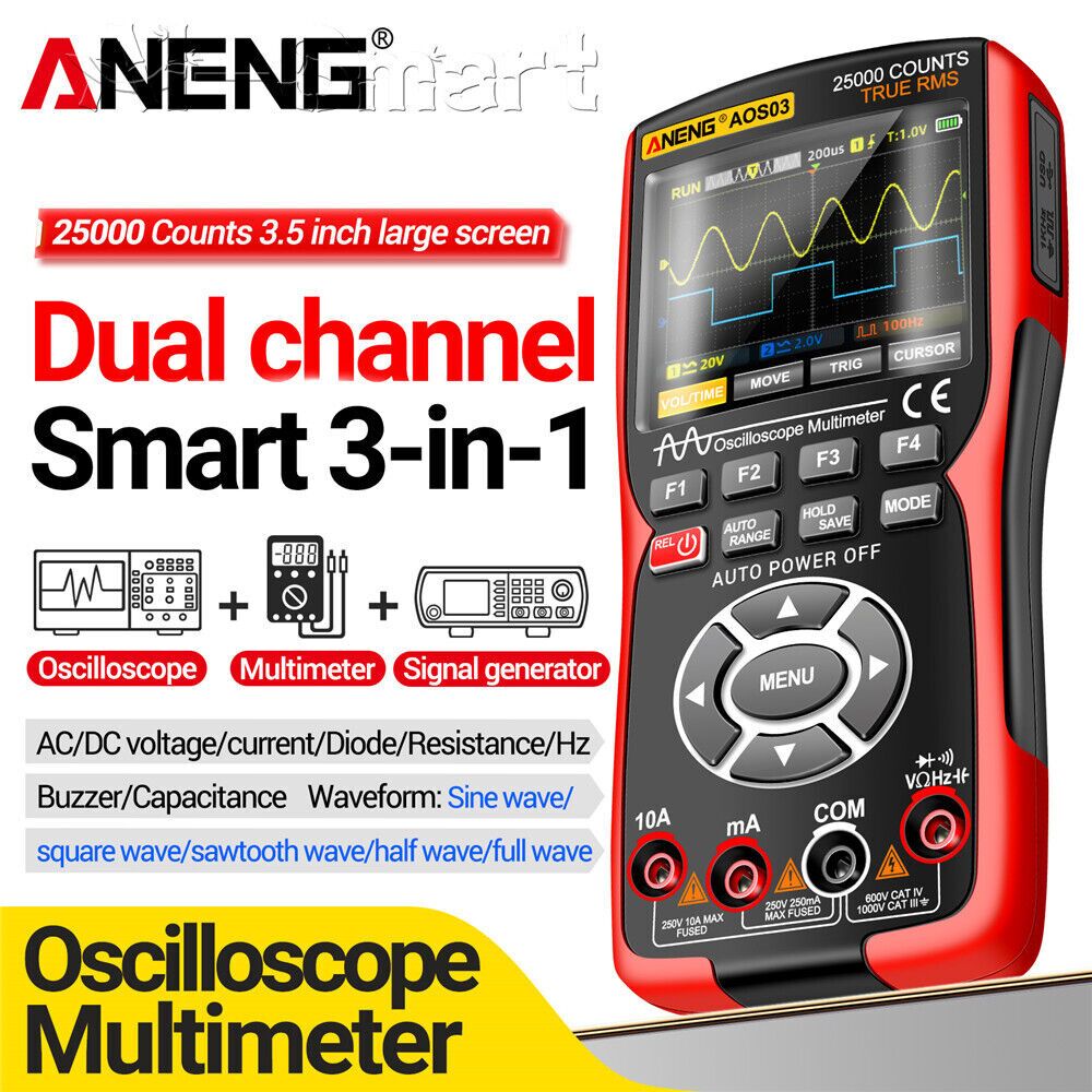 Aneng AOS03 Oscilloscope Multimeter Signal Generator 3 Aneng AOS03 Oscilloscope Multimeter Signal Generator 3